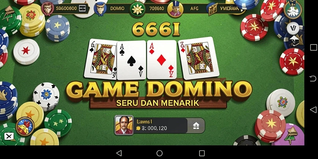 Tangkapan layar gameplay 666I yang menunjukkan aksi seru Domino.