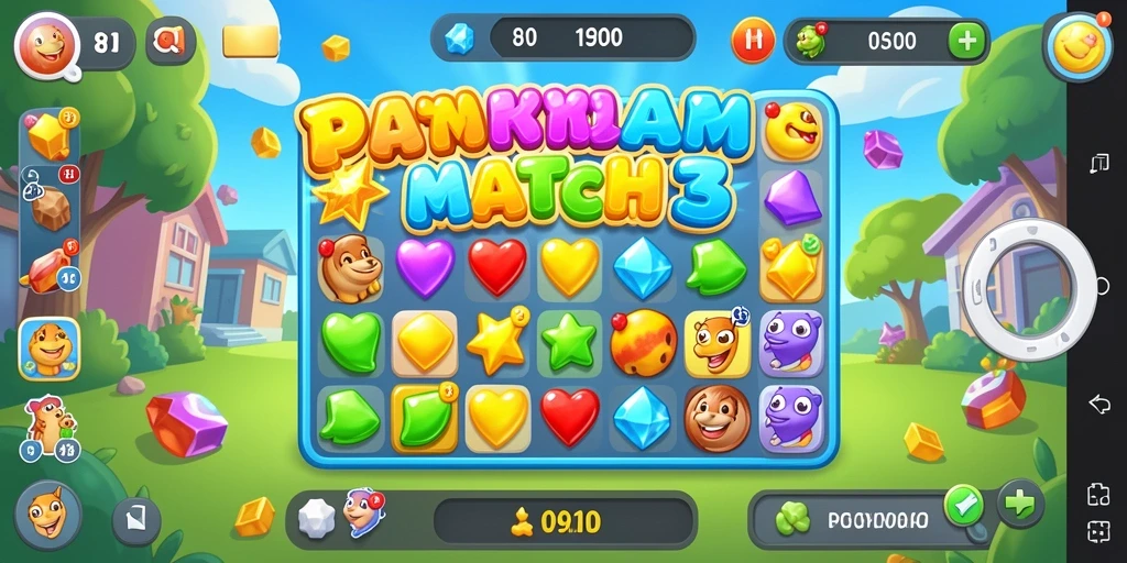 Gameplay <strong>8ID</strong> yang penuh warna dan menantang di layar permainan.