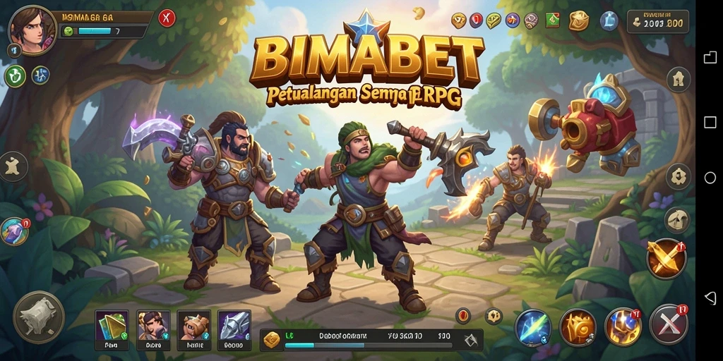 Tangkapan layar utama gameplay RPG di BIMABET yang penuh aksi.