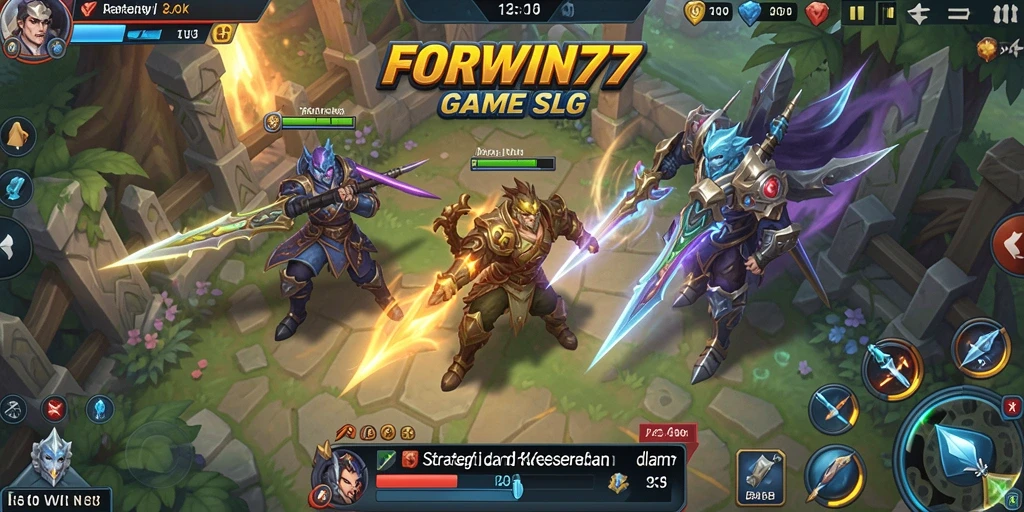 Tangkapan layar gameplay FORWIN77 dengan strategi mendalam.