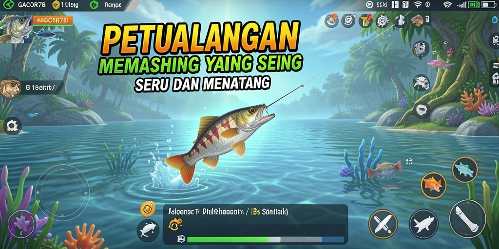 Tangkapan besar dalam gameplay memancing GACOR78 yang seru.