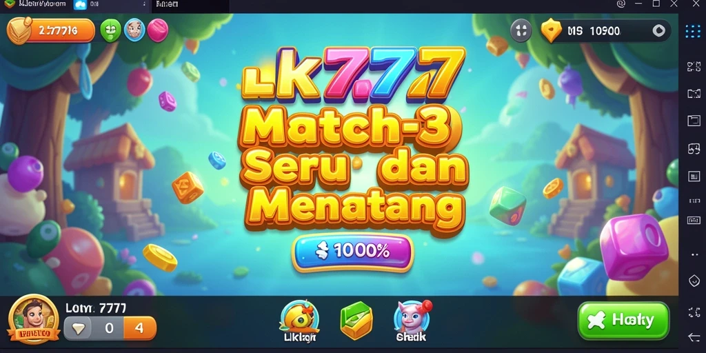 Tampilan gameplay LK777 yang penuh warna dan menarik.