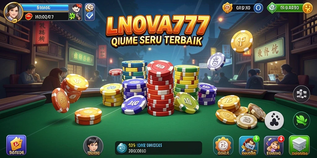 Tangkapan layar gameplay LNOVA777 yang menampilkan aksi seru QiuQiu.