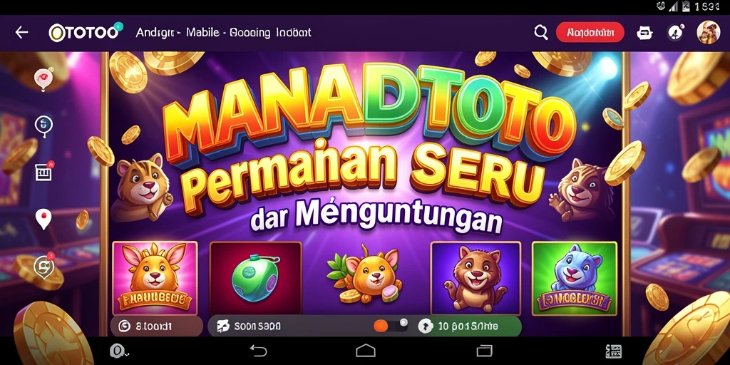Tampilan gameplay Slot yang memukau di MANADOTOTO.