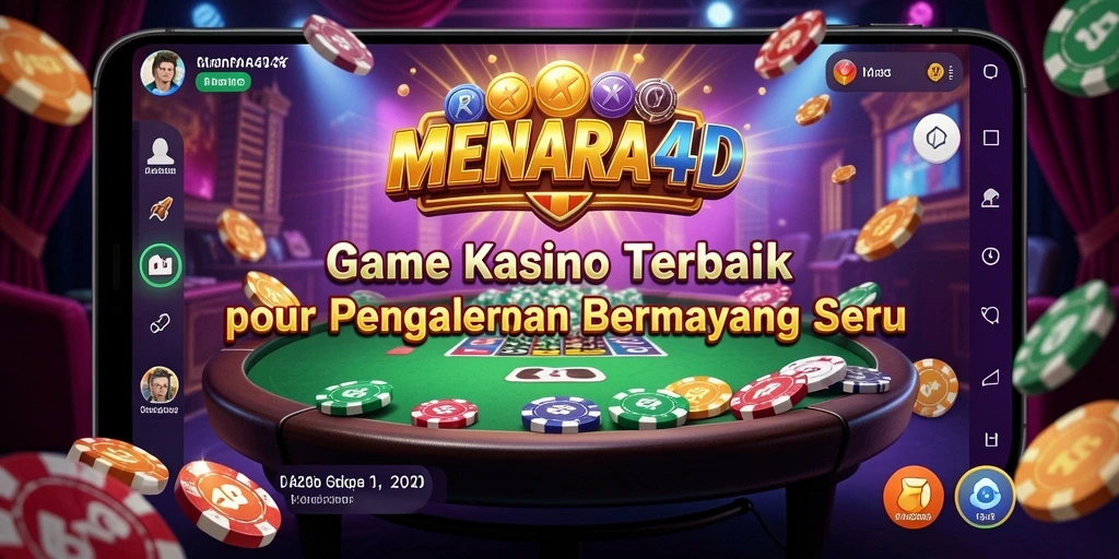 Screenshot gameplay MENARA4D menunjukkan aksi seru di kasino.