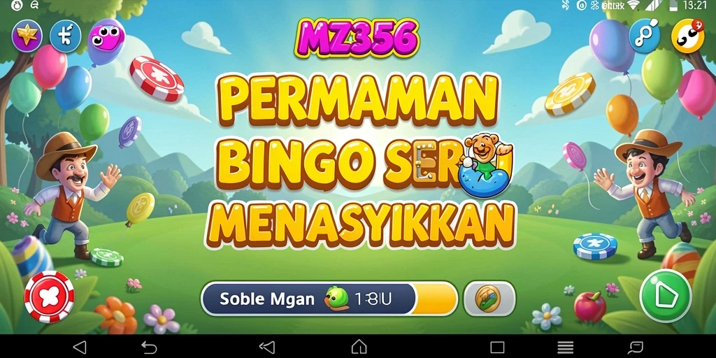 Screenshot gameplay MZ356 yang menunjukkan keseruannya bermain Bingo.