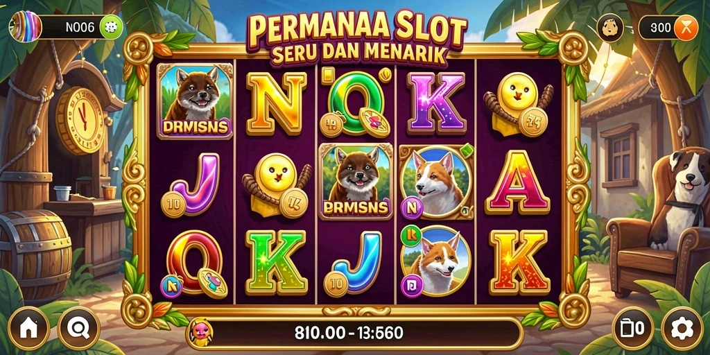 Screenshot N06 menampilkan gameplay Slot yang mendebarkan.