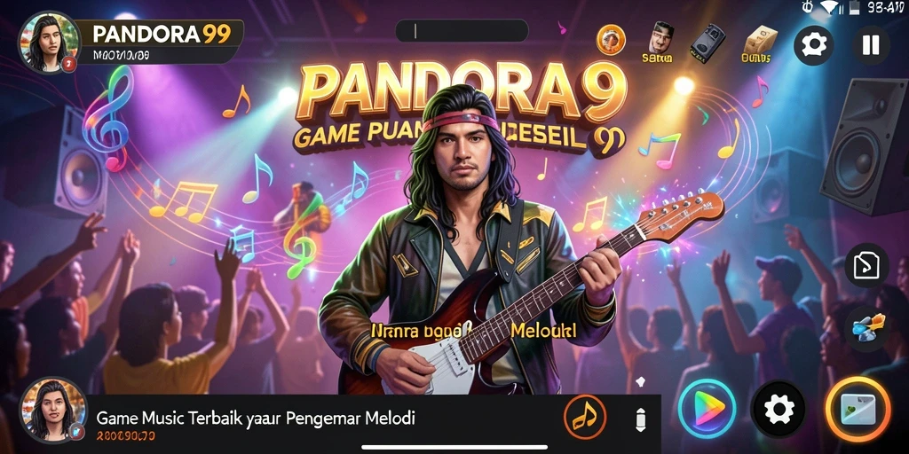 Tampilan gameplay PANDORA99 yang seru dan interaktif dalam bermain musik.
