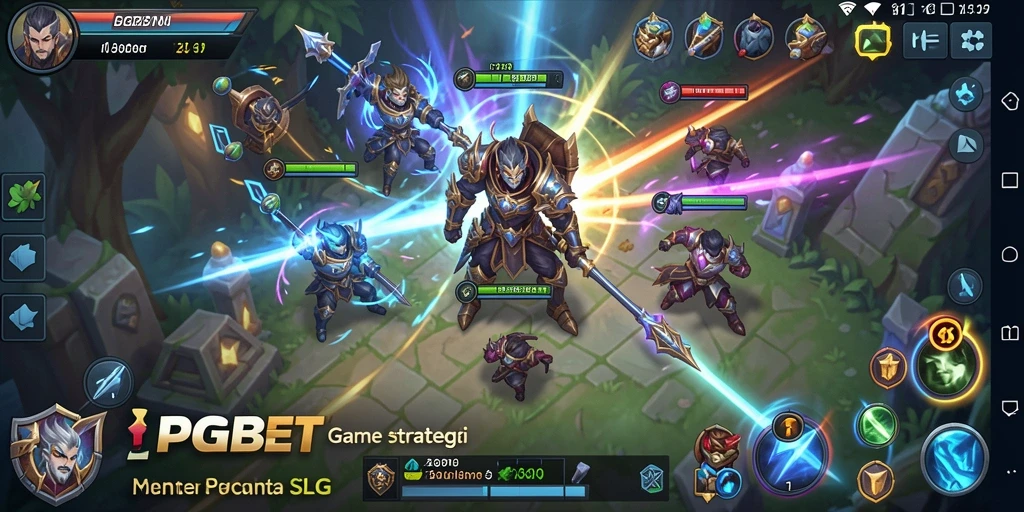 Tangkapan layar utama menunjukkan gameplay SLG yang mendebarkan.