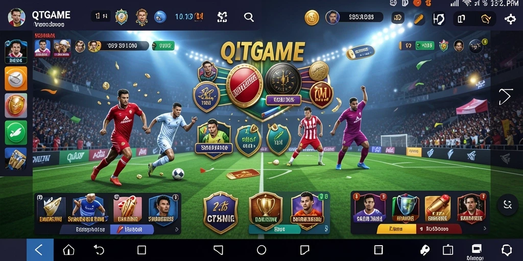 Tangkapan layar QTGAME menampilkan pengalaman taruhan olahraga yang mendebarkan.