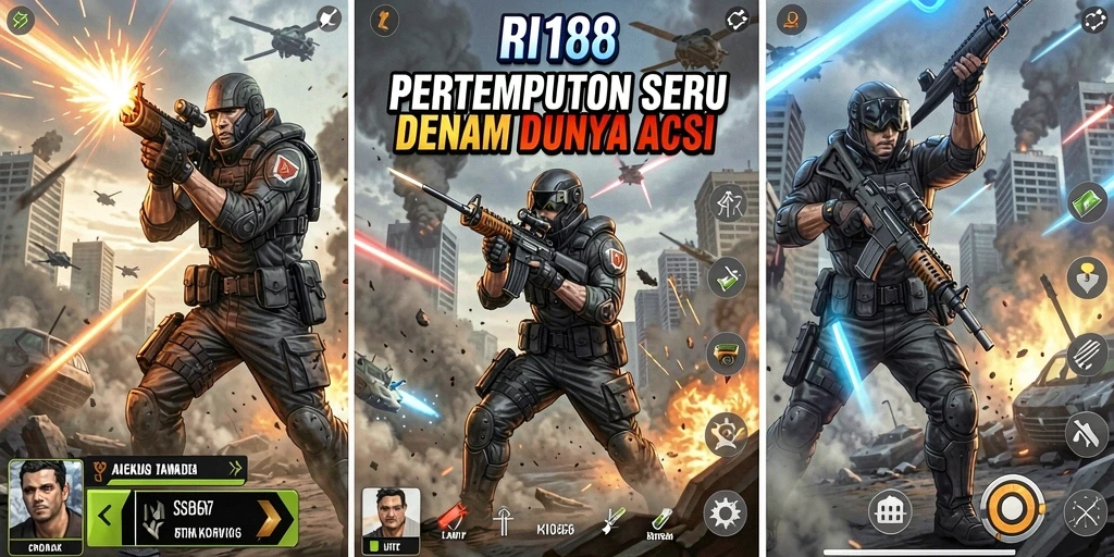 Tampilan gameplay seru dan mendebarkan di RI188.