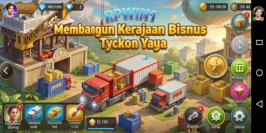 Screenshot RPWIN1 menampilkan gameplay Tycoon yang menarik dan penuh tantangan.