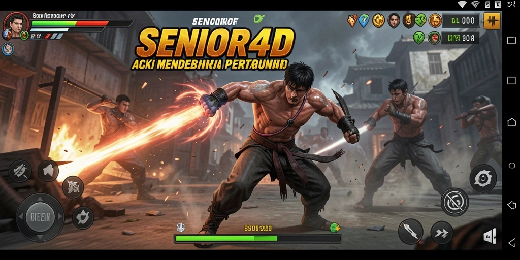 Tampilan aksi seru dalam gameplay SENIOR4D yang menyita perhatian.