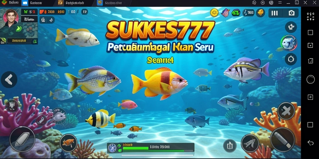 Tampilan gameplay SUKSES777 dengan aksi menembak ikan yang mendebarkan.